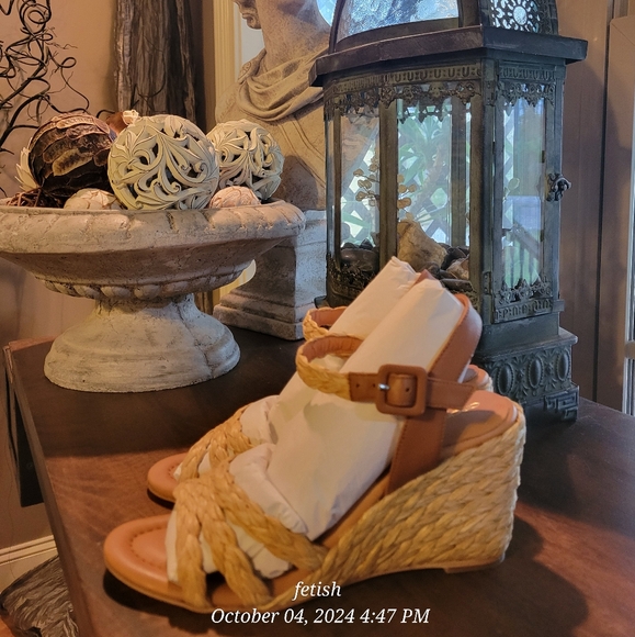 Andre Assous Milena Espadrille Wedge Sandal Designer Celebrity Luxury Leather 22 - Picture 8 of 11